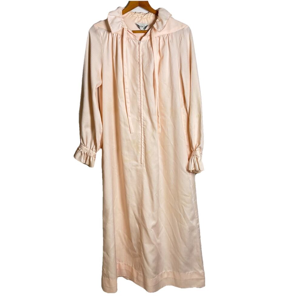 Vintage 1980s Christian Dior Robe Or Nightgown No Size Tag Baby Pink